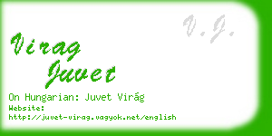 virag juvet business card